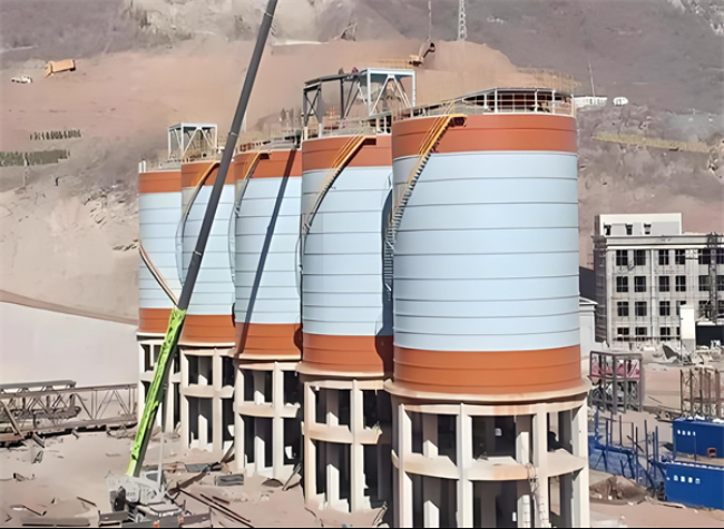 沿河高架钢板仓